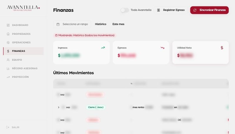 Finanzas: ingresos, egresos y movimientos (cifras ocultas)
